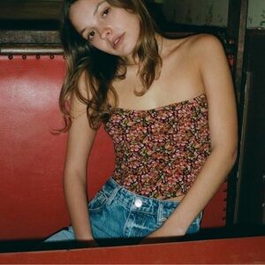 Zara Multicolor Floral Corset